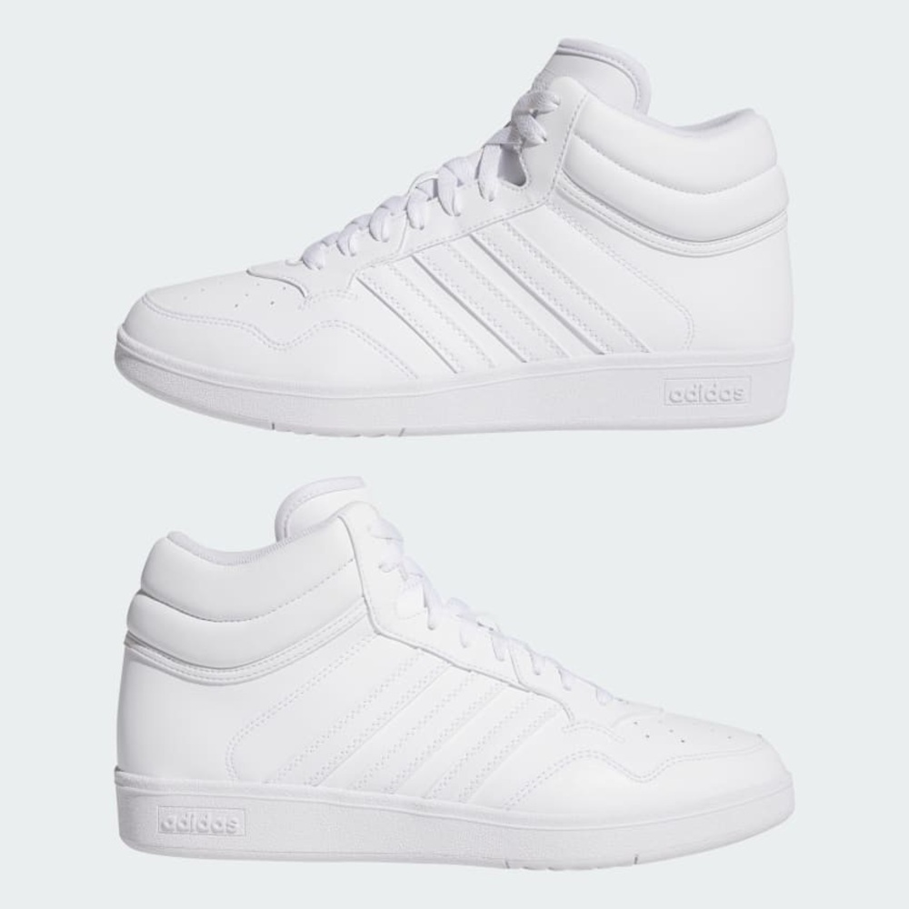 NIB Adidas Men's White Hoops 4.0 Mid Sneakers Size 9